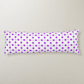 Coussins Longs Pois violets, Motif à points Polka, points, pointi (Dos)