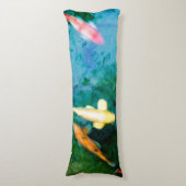 Coussins Longs Poisson coloré Koi (Devant (Vertical))
