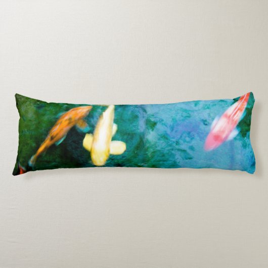 Coussins Longs Poisson coloré Koi (Devant)