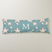 Coussins Longs Poisson étoilé vert cygne foncé monogramme (Dos)