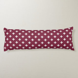 Coussins Longs Polka blanche croise sur mûrier