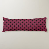 Coussins Longs Polka noire croise sur mûrier (Devant)