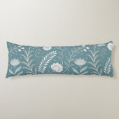 Coussins Longs Polyester brossé à impression florale moderne (Devant)