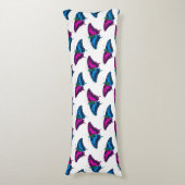 Coussins Longs Polysexual Pride Flag Swallowtail Butterfly (Devant (Vertical))