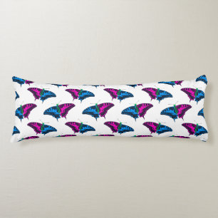 Coussins Longs Polysexual Pride Flag Swallowtail Butterfly