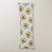 Coussins Longs Poméranien dans les marguerites peindre l'art orig (Devant (Vertical))