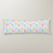 Coussins Longs Ponts bleu rose jaune (Dos)
