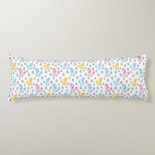 Coussins Longs Ponts bleu rose jaune (Devant)