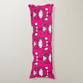 Coussins Longs Pony de licorne rose (Devant (Vertical))