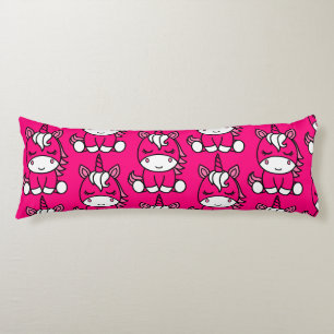 Coussins Longs Pony de licorne rose