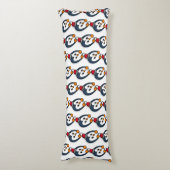 Coussins Longs Pop Art Penguin (Devant (Vertical))
