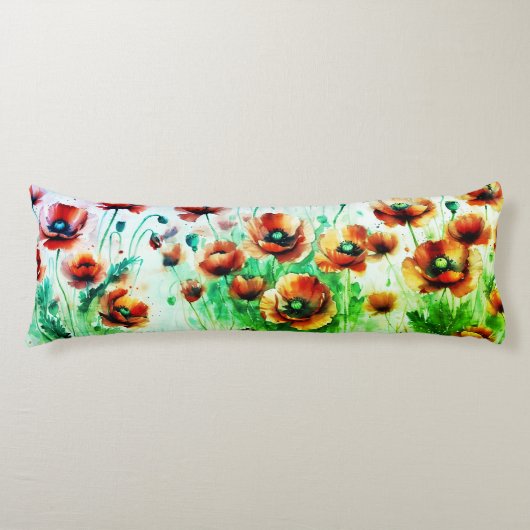 Coussins Longs Poppies (Devant)