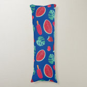 Coussins Longs Popsicle, cerise, fraise et pastèque (Devant (Vertical))