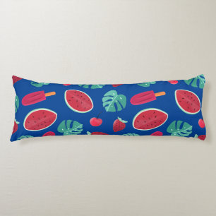 Coussins Longs Popsicle, cerise, fraise et pastèque