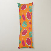 Coussins Longs Popsicle, cerise, fraise et pastèque (Dos (Vertical))