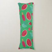 Coussins Longs Popsicle, cerise, fraise et pastèque (Devant (Vertical))