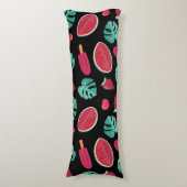 Coussins Longs Popsicle, cerise, fraise et pastèque (Devant (Vertical))