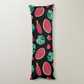 Coussins Longs Popsicle, cerise, fraise et pastèque (Dos (Vertical))