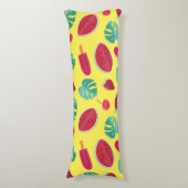 Coussins Longs Popsicle, cerise, fraise et pastèque (Devant (Vertical))