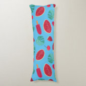 Coussins Longs Popsicle, cerise, fraise et pastèque (Devant (Vertical))