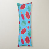 Coussins Longs Popsicle, cerise, fraise et pastèque (Dos (Vertical))