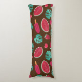 Coussins Longs Popsicle, cerise, fraise et pastèque (Devant (Vertical))