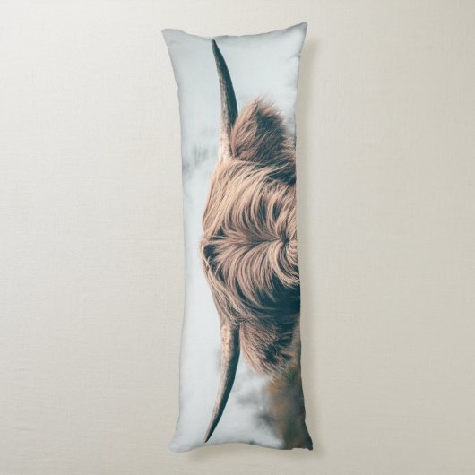 Coussins Longs Portrait de vache Highland (Dos (Vertical))