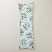 Coussins Longs Portugais Podengo Pequeno Peinture Art original (Dos (Vertical))