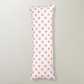 Coussins Longs Poser les points de croix sur blanc (Dos (Vertical))