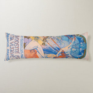 Coussins Longs Poster d'Alphonse Mucha pour le Sokol Festival (19