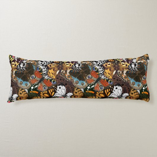 Coussins Longs Poster de animal. Ailes papillons. (Devant)