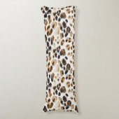 Coussins Longs Poster de animal Leopard à crème Brown (Devant (Vertical))