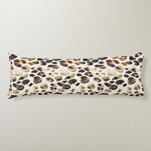 Coussins Longs Poster de animal Leopard à crème Brown (Devant)