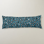 Coussins Longs Poster de animal, Léopard Bleu, Zones de Cheetah,  (Dos)