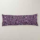 Coussins Longs Poster de animal, Léopard Violet, Spots De Cheetah (Dos)