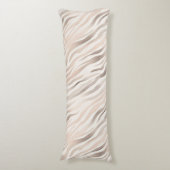 Coussins Longs Poster de animal Zebra Crème Rose (Devant (Vertical))