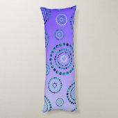 Coussins Longs Pots Circle Power Flowers + votre backgr. (Dos (Vertical))