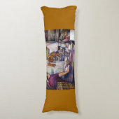 Coussins Longs Poulet baisé au soleil, Singapour (Devant (Vertical))