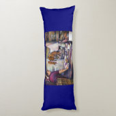 Coussins Longs Poulet baisé au soleil, Singapour (Dos (Vertical))