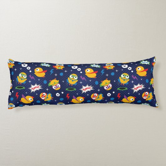 Coussins Longs Poulet de superhéros (Dos)
