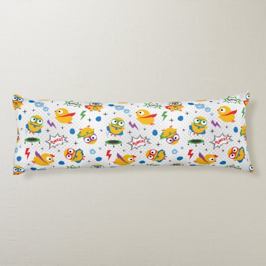 Coussins Longs Poulet de superhéros (Dos)