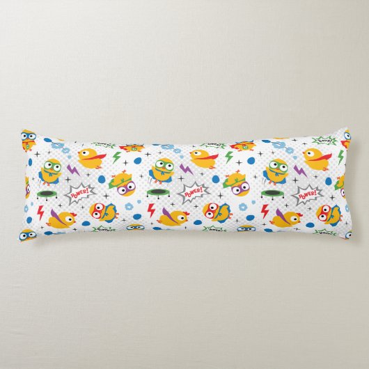 Coussins Longs Poulet de superhéros (Devant)