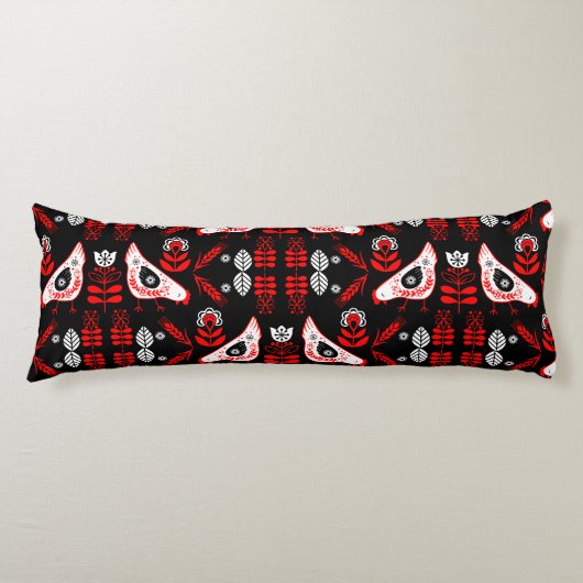 Coussins Longs Poulet Hen Folk Art (Devant)