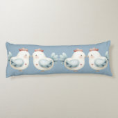 Coussins Longs Poulet Pastel Cottagecore (Dos)