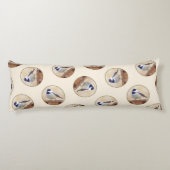 Coussins Longs Poulet sur la peinture d'oiseaux Art original (Dos)