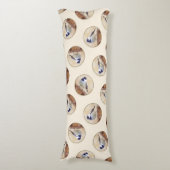 Coussins Longs Poulet sur la peinture d'oiseaux Art original (Devant (Vertical))