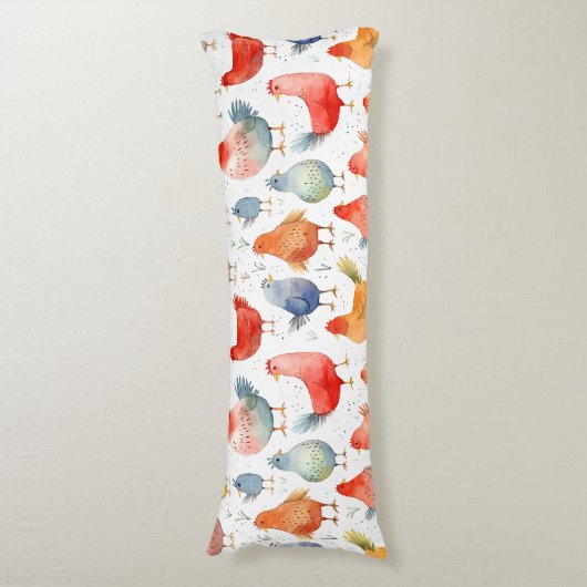 Coussins Longs Poulets d'élevage (Devant (Vertical))