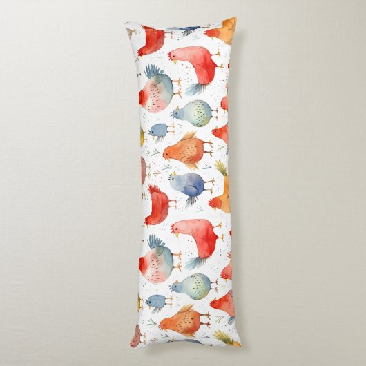 Coussins Longs Poulets d'élevage (Dos (Vertical))