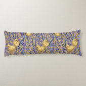 Coussins Longs Poulets et hyacinthes jaunes (Dos)