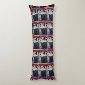 Coussins Longs Poutine avec le drapeau russe (Dos (Vertical))